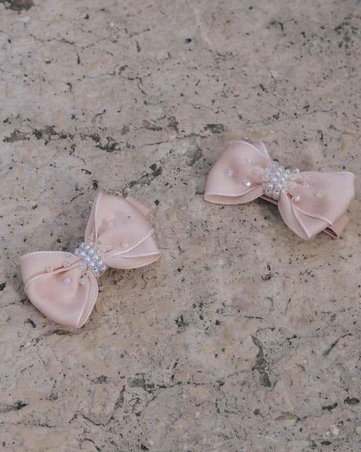 Blush Ballet Bow Clip