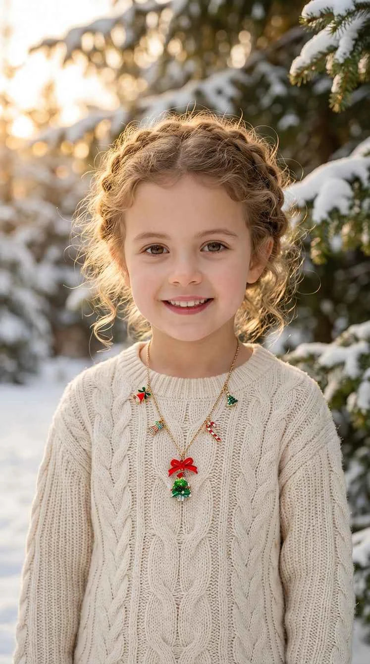 Twinkling Tree Treasure Long Pendant Necklace