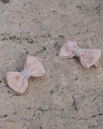 Blush Ballet Bow Clip
